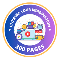 300 Pages Badge