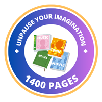 1400 Pages Badge