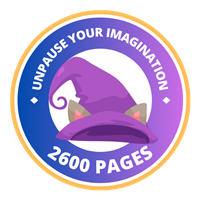 2600 Pages Badge