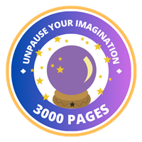 3000 pages Badge
