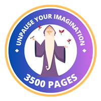 3500 Pages Badge